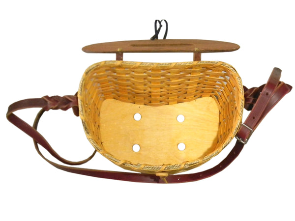 Fishing Creel, Bamboo Basket Put the Fish Isolated on White Back Stock  Image - Image of object, closeup: 124046661