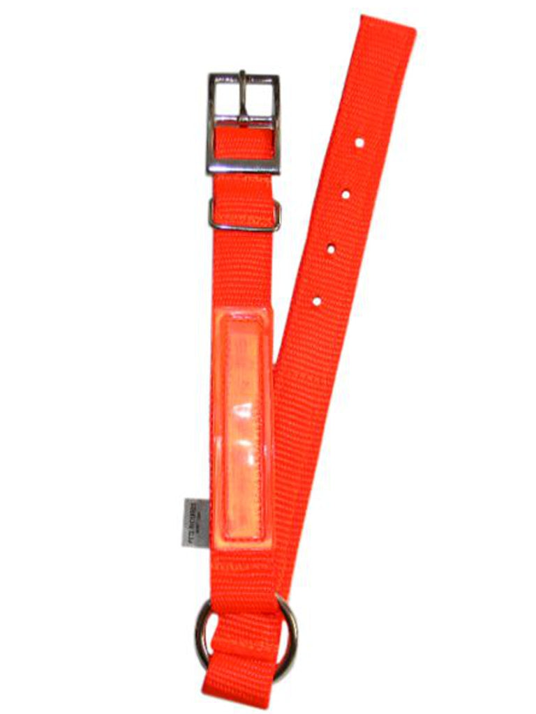 Safety Orange Reflective Dog Collar